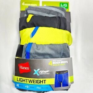 Hanes Boys' X-Temp Lightweight Mesh Boxer Briefs 4 Pk Size: Large
